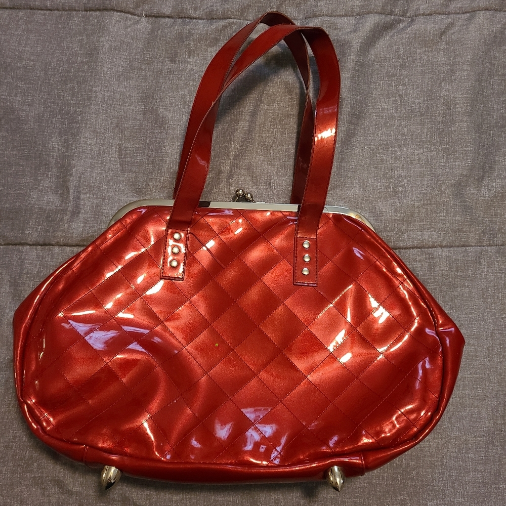 Red Luxe Deville Purse